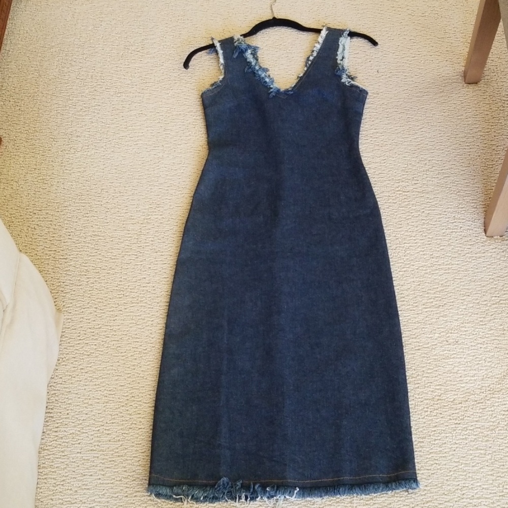 Knee length Jean dress